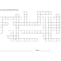 Lab safety crossword puzzle answers