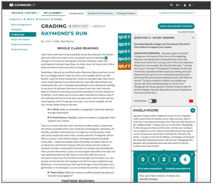 The lottery answer key commonlit