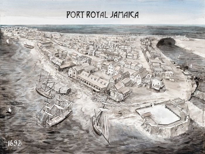 Port royal earthquake jamaica jamaican history 1692 jamaicans