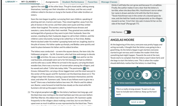 The lottery answer key commonlit