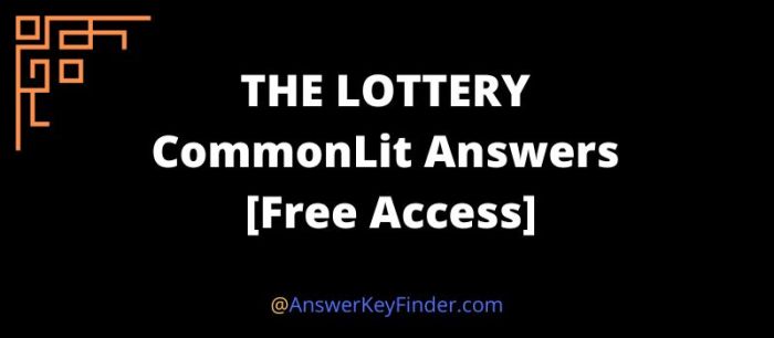 The lottery answer key commonlit