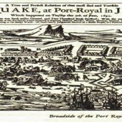 Earthquake port royal 1692 before after jamaica map detail history awesomestories