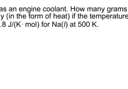 Solved sodium liquid considered engine transcribed problem text been show has